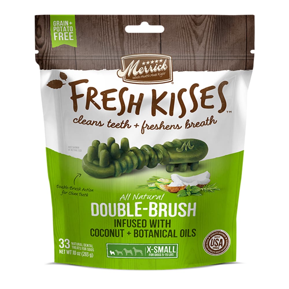 Merrick Fresh Kisses Coconut Oil For Extra Small Dogs (7-17 Lbs) 12Oz - Pet Supplies - Merrick