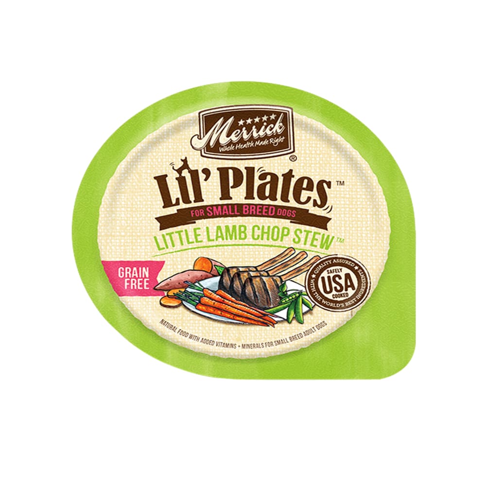 Merrick Lil Plates Grain Free Little Lamb Chop Stew Dog Food (Case of 12) - Pet Supplies - Merrick