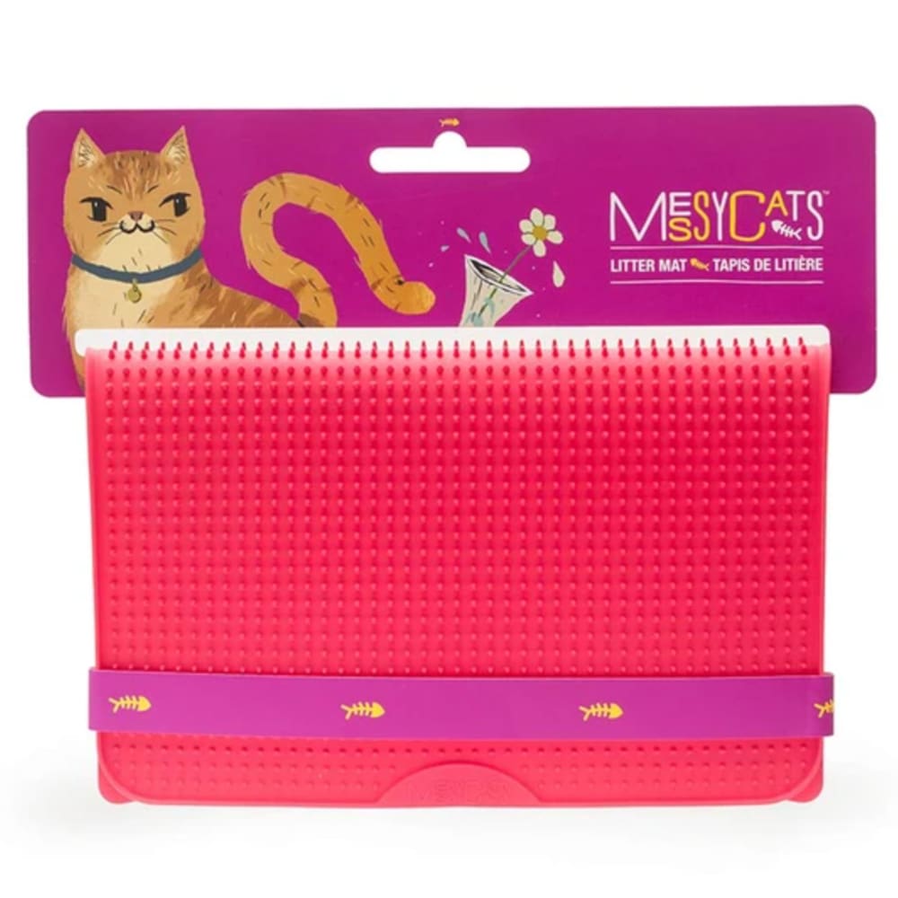 Messy Mutts Cat Litter Mat Red - Pet Supplies - Messy Mutts