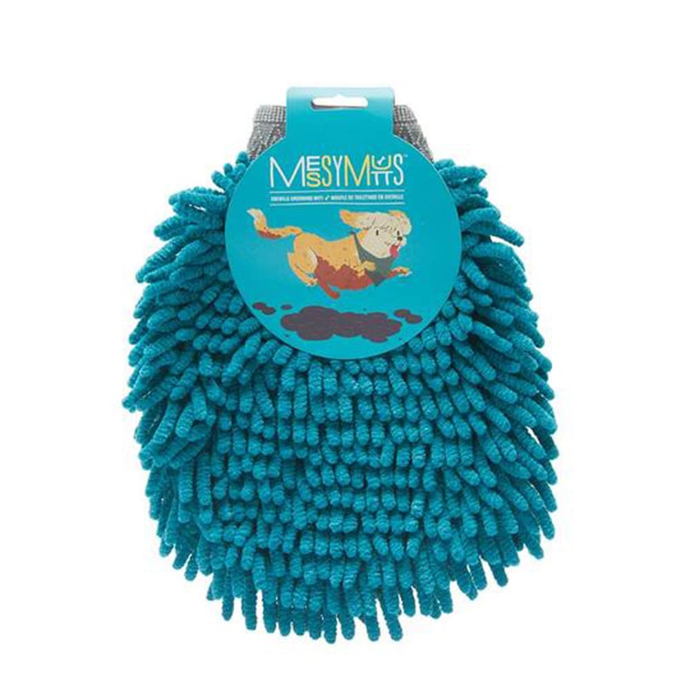 Messy Mutts Dog Grooming Mit Chenille Blue - Pet Supplies - Messy Mutts
