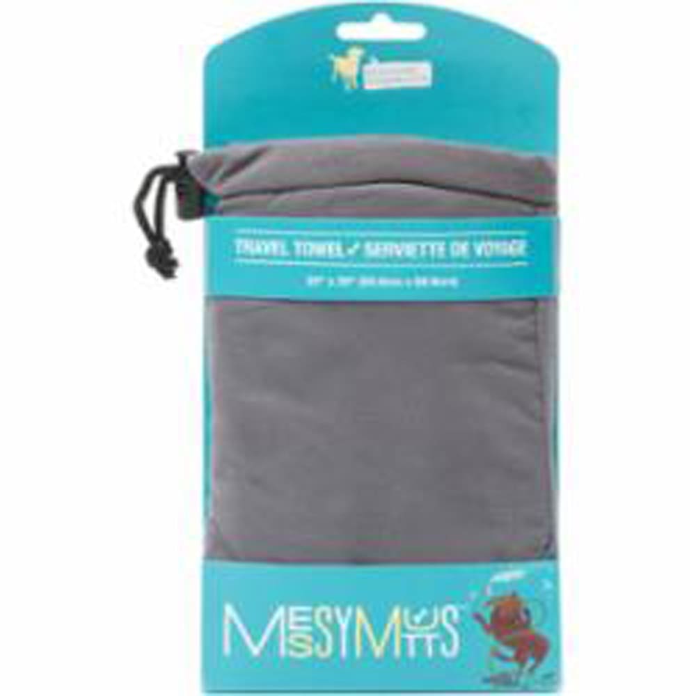 Messy Mutts Dog Microfiber Towel Cool Grey Medium - Pet Supplies - Messy Mutts
