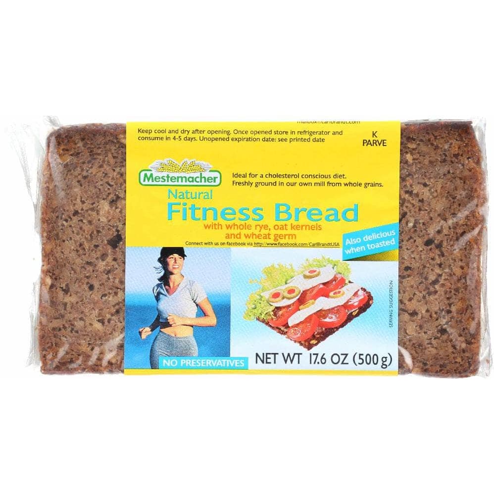 Mestemacher Mestemacher Fitness Bread with Whole Rye Oat Kernels and Wheat Germs, 17.6 oz