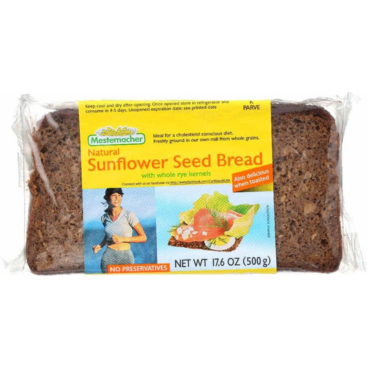 MESTEMACHER Mestemacher Natural Sunflower Seed Bread With Whole Rye Kernels, 17.6 Oz