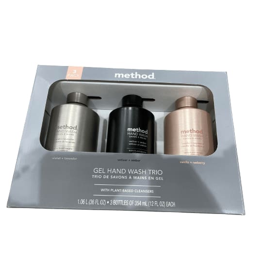 Method Gel Hand Wash Trio, 3 x 12 fl. oz. | ShelHealth