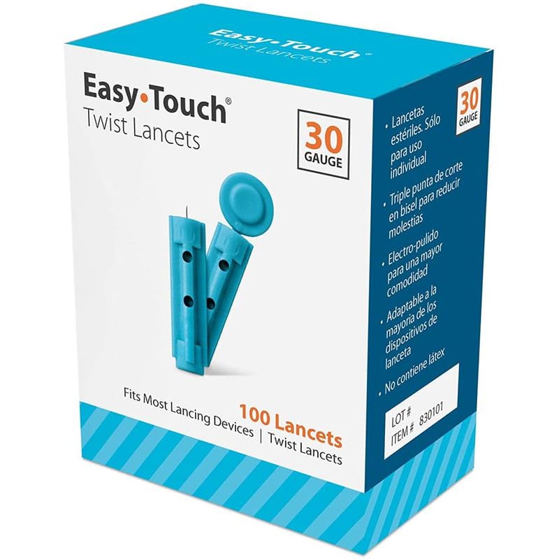 MHC Medical Lancet Easy Touch 30G Twist Non-Safety Box of 100 (Pack of 6) - Diagnostics >> Lancets - MHC Medical