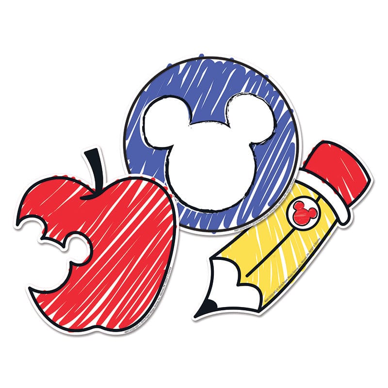 Mickey Color Pop Paper Cut Outs (Pack of 8) - Accents - Eureka