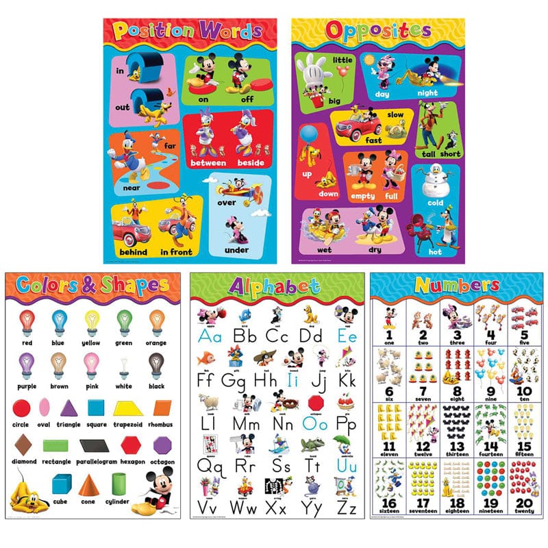 Mickey Mouse Clubhouse Beginning Concepts Bb Set (Pack of 2) - Classroom Theme - Eureka