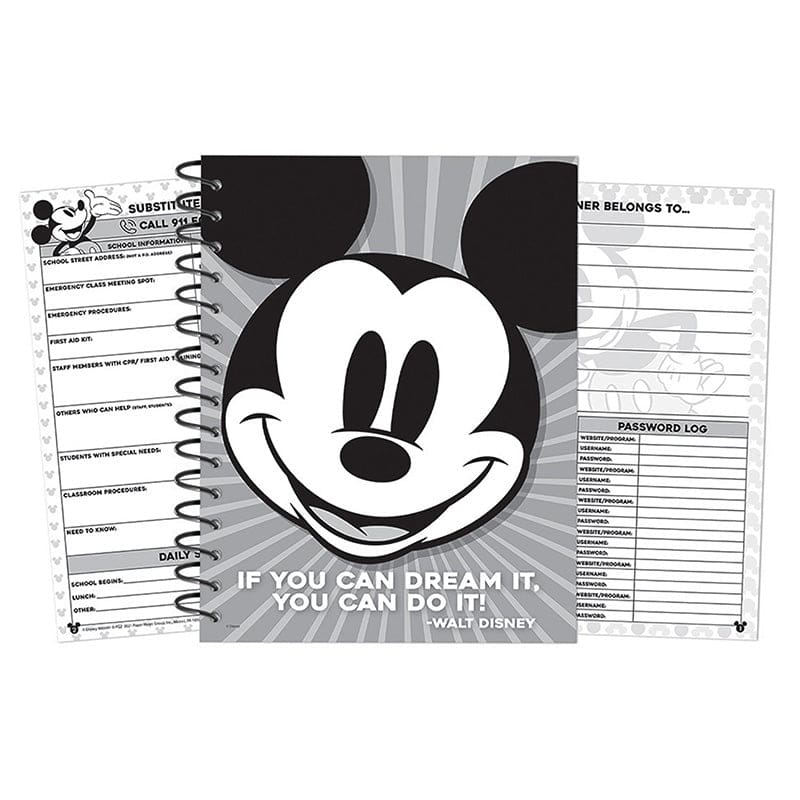 Mickey Mouse Throwback Lesson Plan Book (Pack of 3) - Plan & Record Books - Eureka