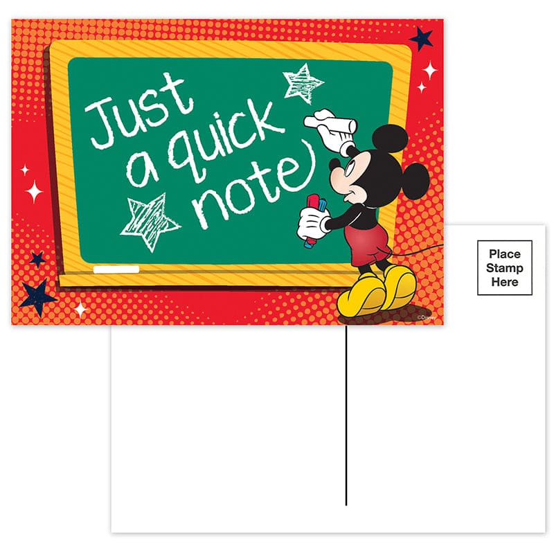Mickey Teacher Cards (Pack of 10) - Postcards & Pads - Eureka
