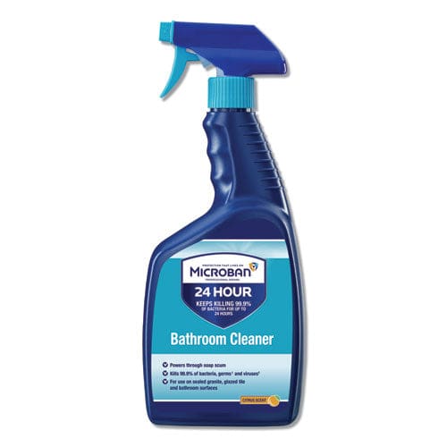 Microban 24-hour Disinfectant Bathroom Cleaner Citrus 32 Oz Spray Bottle - School Supplies - Microban®