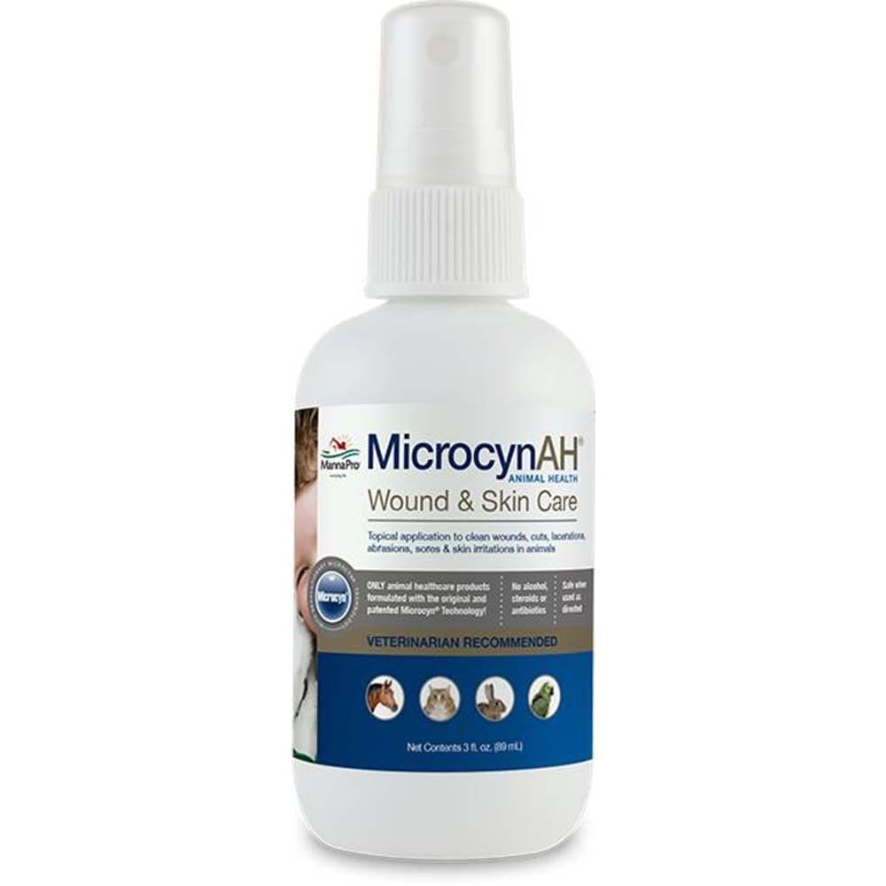 MicrocynAH Wound & Skin Care 3 fl. oz - Pet Supplies - MicrocynAH