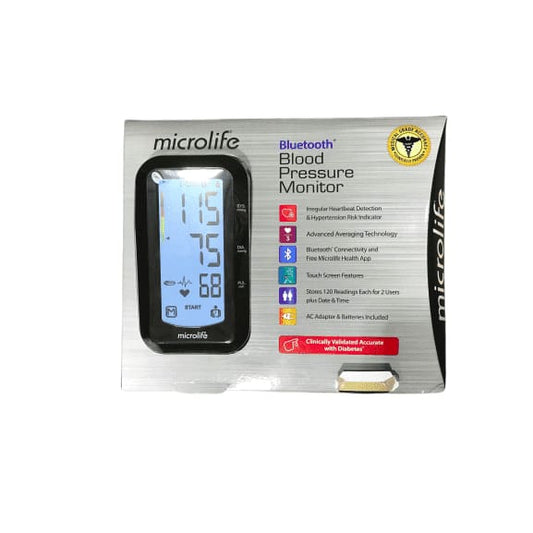 Microlife Arm Blood Pressure Bluetooth Monitor, Model BP3GY1-5X - ShelHealth.Com