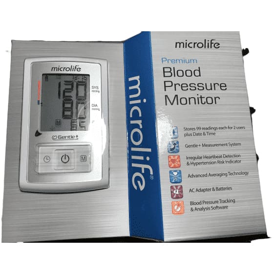 Microlife Premium Blood Pressure Monitor Complete Kit - BP3GX1-5A - ShelHealth.Com