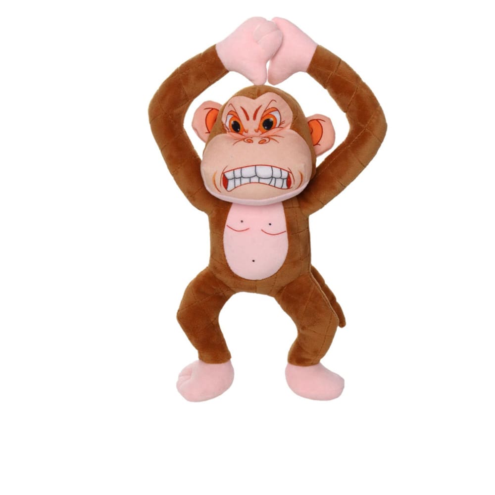 Mighty Angry Animals Durable Dog Toy Monkey 15 in - Pet Supplies - Mighty