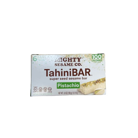 Mighty Sesame Mighty Sesame Pistachio Tahini Bar, 108g (Box of 6 Bars)