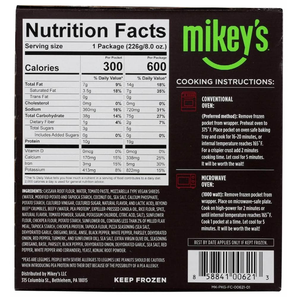 Mikeys Grocery > Frozen MIKEYS: Marinara Vegan Meaty, 8 oz