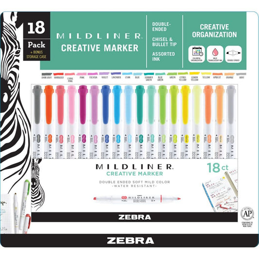 Mildliner Double Ended Highlighter Assorted 18 pk. - Mother’s Day Gifting - Mildliner