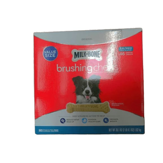 Milk-Bone Brushing Chews Daily Dental Dog Treats, 46 ct. - ShelHealth.Com