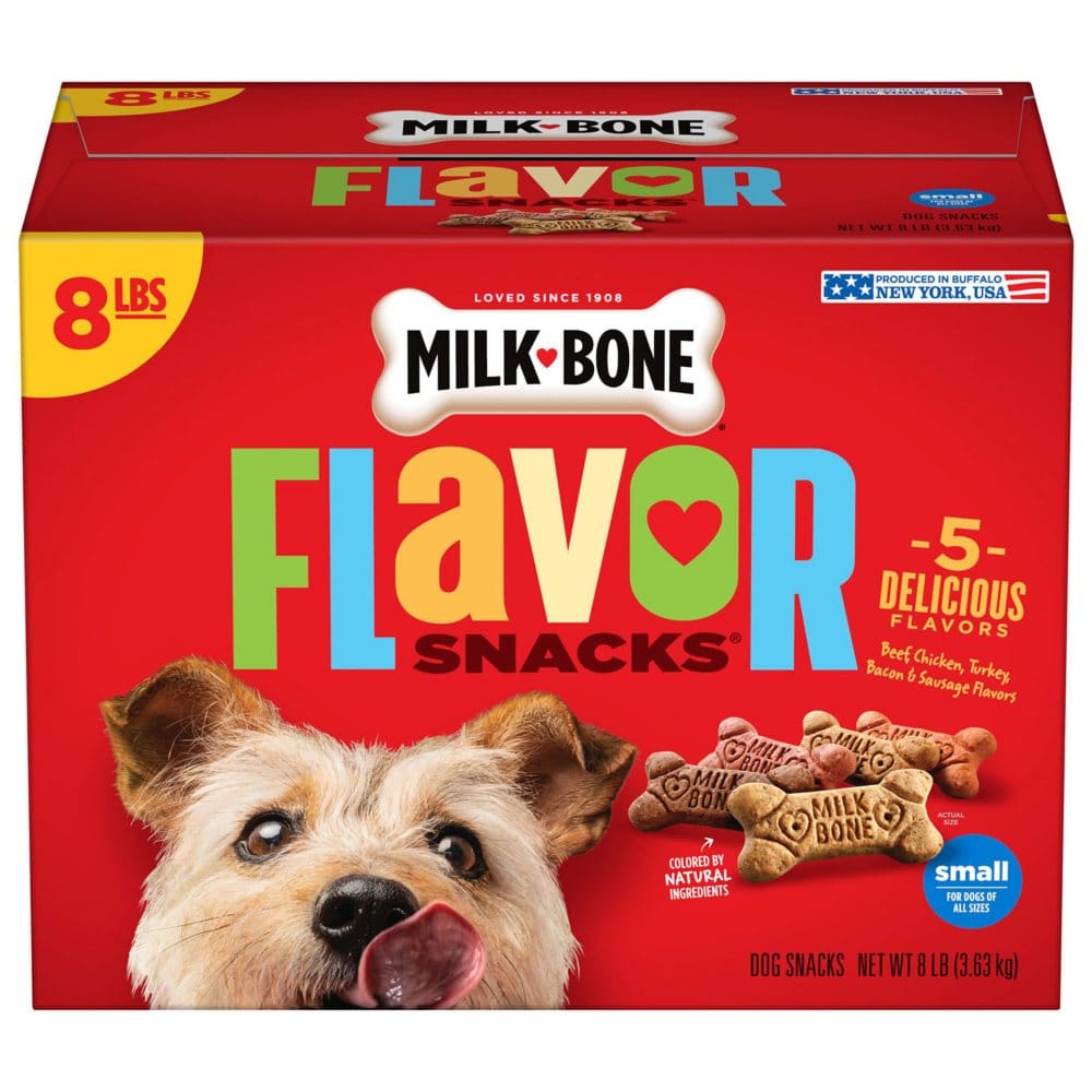 Milk-Bone Flavor Snacks Small Dog Biscuits Crunchy Variety Pack (8 lbs.) - Dog Food & Treats - Milk-Bone Flavor