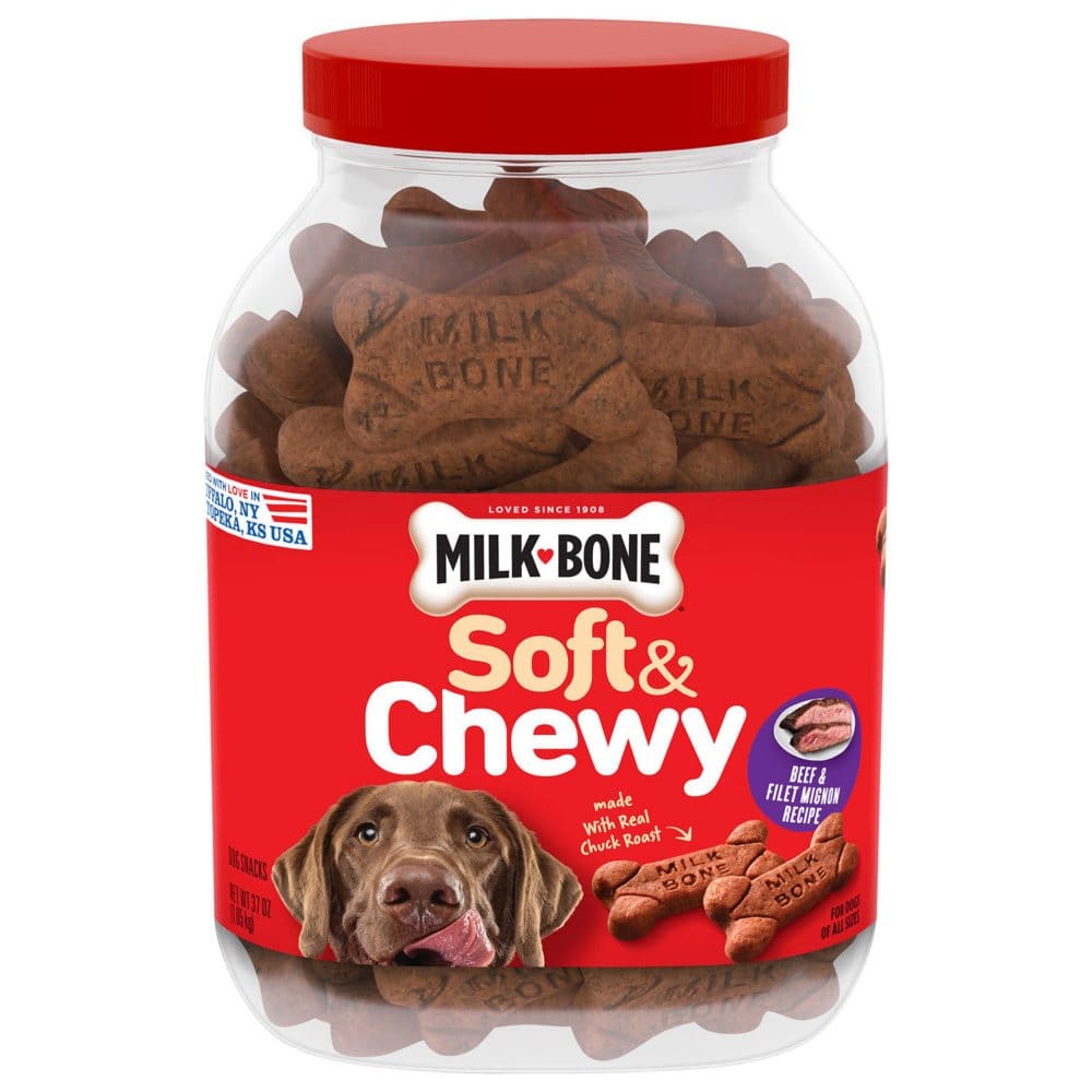 Milk-Bone Soft & Chewy Dog Snacks Beef & Filet Mignon Recipe (37 oz.) - Dog Food & Treats - Milk-Bone Soft