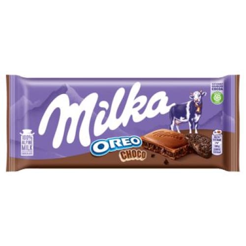 Milka Sweet Alpine Milk Chocolate with Oreo Pieces Bar 3.5 oz (100 g) - Milka