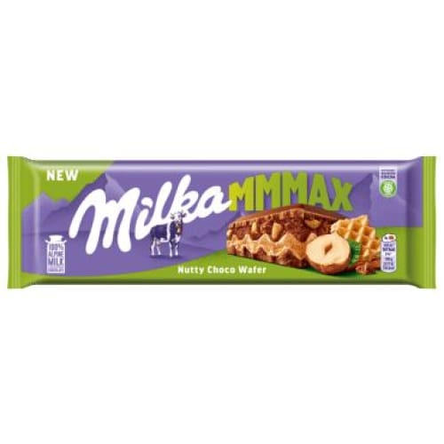 Milka Sweet Alpine Milk Nutty Choco Wafer Chocolate Bar 9.5 oz (270 g) - Milka