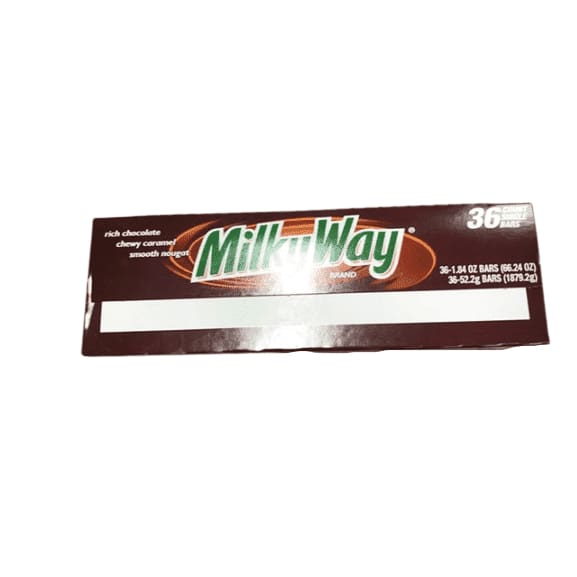MILKY WAY Milk Chocolate Singles Size Candy Bars 1.84-Ounce 36-Count Box - ShelHealth.Com