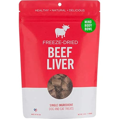 MIND BODY BOWL: Beef Liver Dog Treat 2.5 oz - Pet > Dog Treats - MIND BODY BOWL