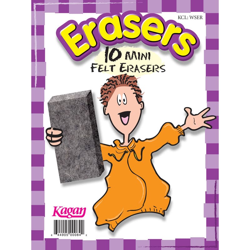 Mini Erasers Pk Of 10 (Pack of 12) - Erasers - Kagan Publishing