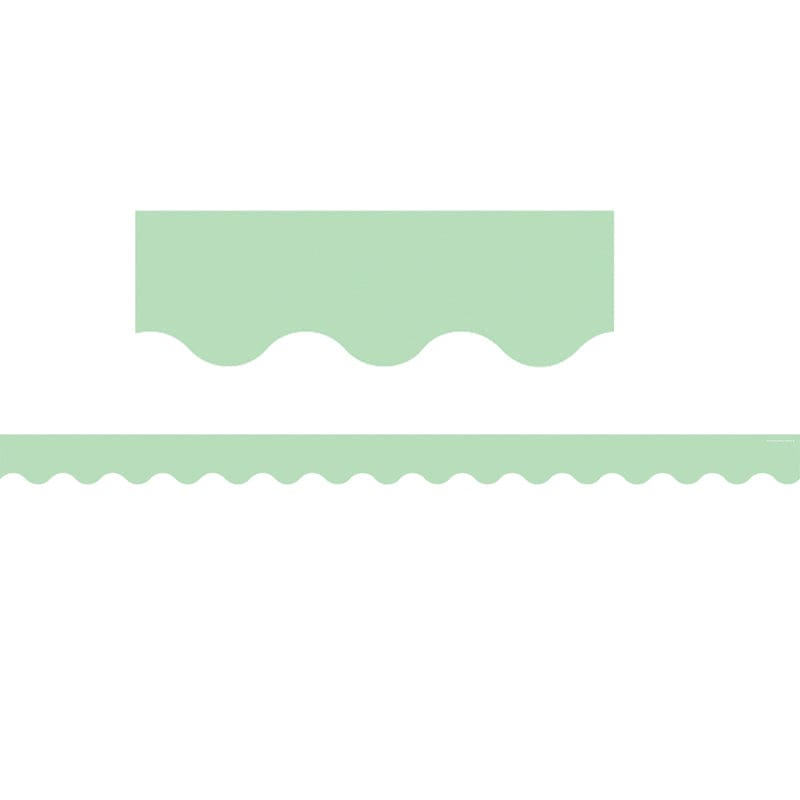 Mint Green Scalloped Border Trim (Pack of 10) - Border/Trimmer - Teacher Created Resources