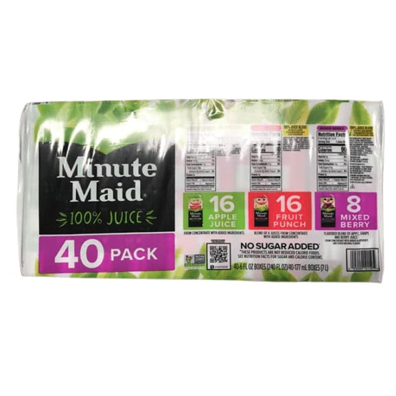 Minute Maid 100% Juice, 40 ct./6 oz. - ShelHealth.Com