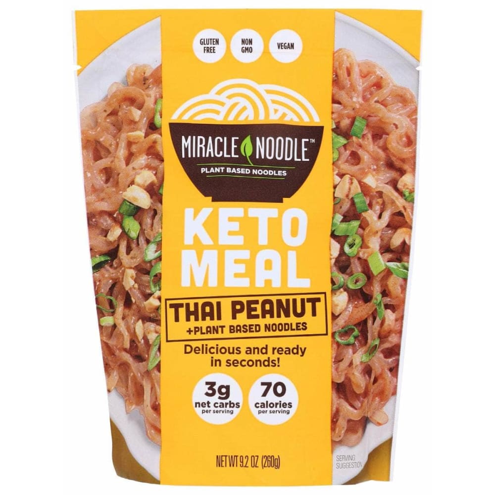 MIRACLE NOODLE Miracle Noodle Keto Meal Thai Peanut, 9.2 Oz