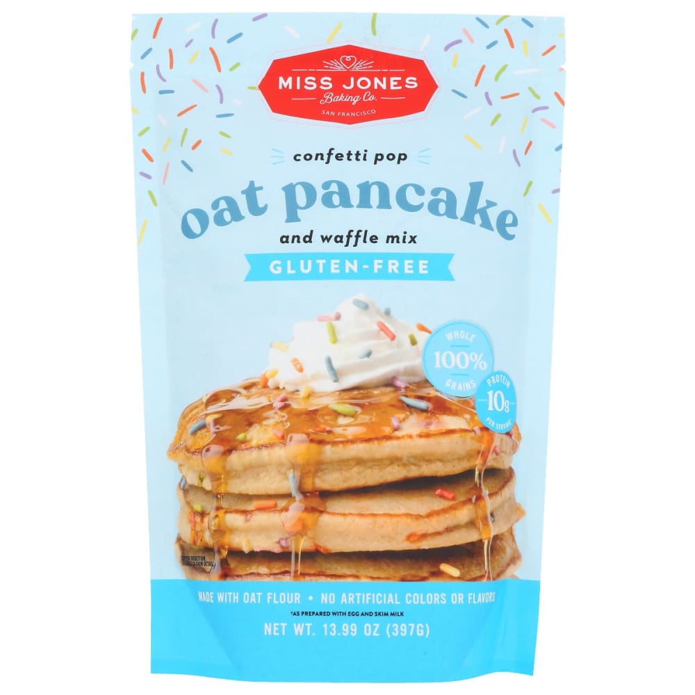 MISS JONES BAKING CO: Confetti Pop Oat Pancake Mix 13.99 oz - Grocery > Cooking & Baking > Baking Ingredients - MISS JONES BAKING