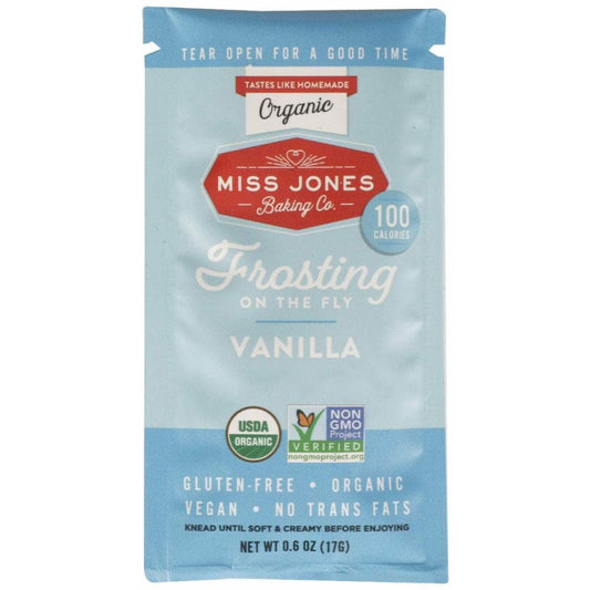 MISS JONES BAKING CO MISS JONES BAKING CO Frosting Vanilla Sngl Srv, 0.6 oz
