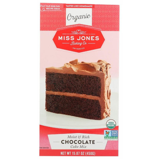 MISS JONES BAKING CO MISS JONES BAKING CO Mix Cake Chocolate Org, 15.87 oz