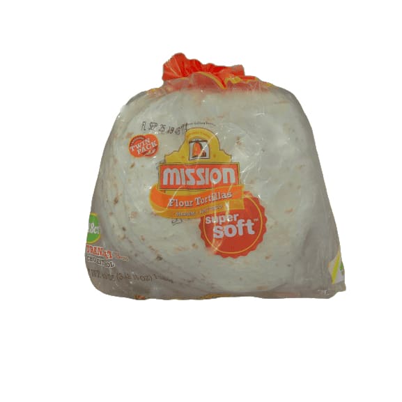 Mission, 8" Flour Tortillas, 36 Count, 63oz Bag - ShelHealth.Com