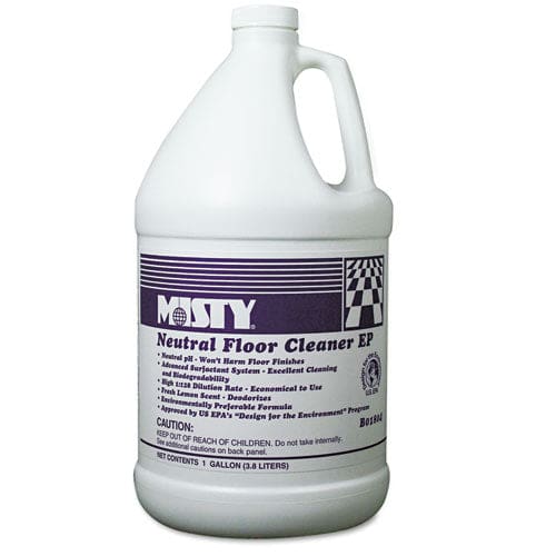 Misty Neutral Floor Cleaner Ep Lemon 1 Gal Bottle 4/carton - Janitorial & Sanitation - Misty®