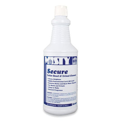 Misty Secure Hydrochloric Acid Bowl Cleaner Mint Scent 32oz Bottle 12/carton - Janitorial & Sanitation - Misty®