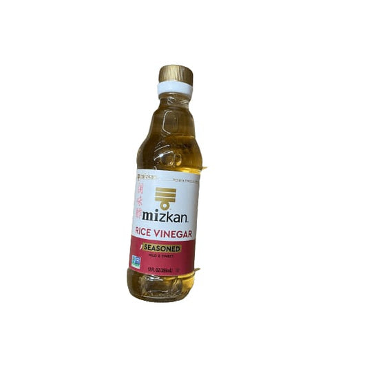Mizkan Mizkan Seasoned Rice Vinegar for Authentic Japanese Dishes, Vegetables, Sushi, Chicken Teriyaki, Stir Fry Sauce and More, 12 FL OZ