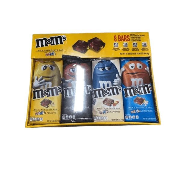 M&M'S Chocolate Candy Bars with Minis Variety Pack (8 ct.) , 31.2 oz. - ShelHealth.Com