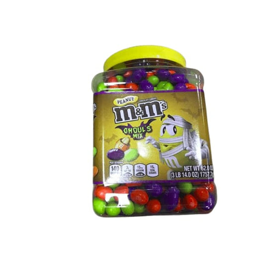 M&M's Ghoul's Mix Green, Purple, Orange, Halloween Peanut Chocolate Candy, 62 oz. - ShelHealth.Com