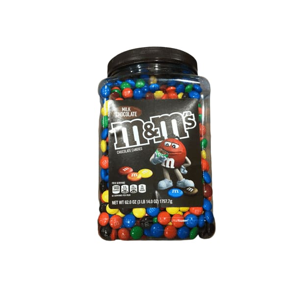 M&M's Milk Chocolate Pantry Size 62 oz Plastic Jar - ShelHealth.Com