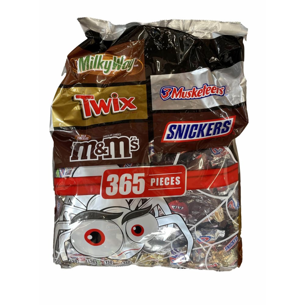 Mars Wrigley Variety M&M'S & More Assorted Chocolate Bulk Halloween Candy Variety Pack - 104.27oz/365Ct