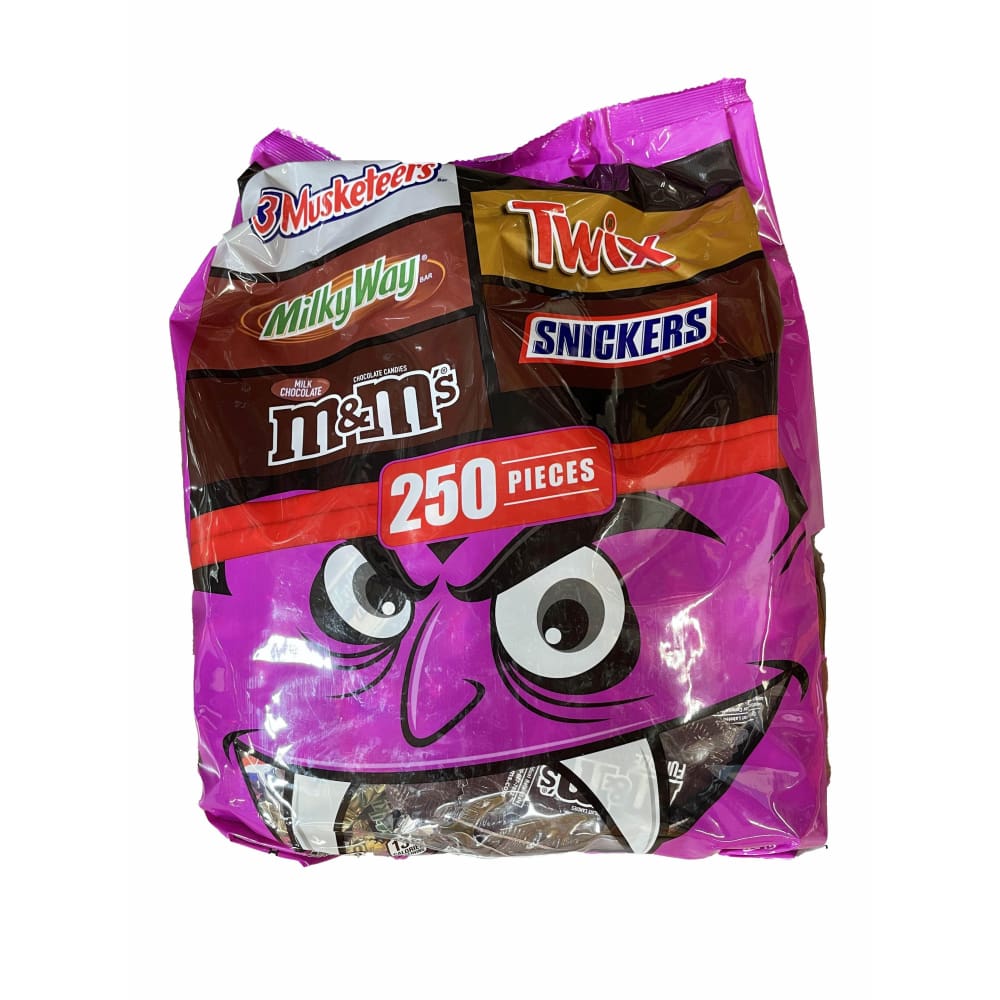 Mars Wrigley Variety M&M'S & More Chocolate Bulk Assorted Halloween Candy - 77.63oz/250 Ct