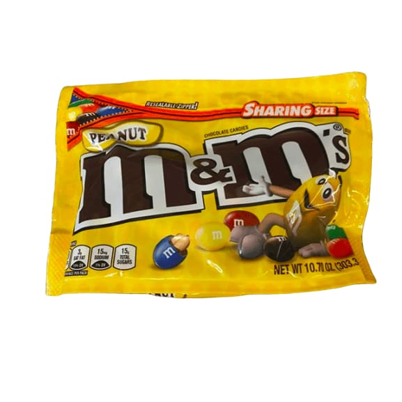 M&M's Peanut Milk Chocolate Candy, 10 oz - ShelHealth.Com