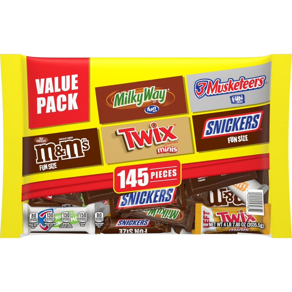 M&M’S Twix Snickers & More Bulk Chocolate Candy Variety 145 ct. - Mars