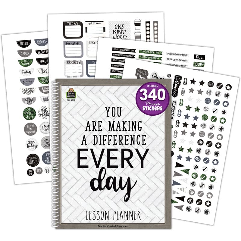 Modern Farmhouse Lesson Planner (Pack of 2) - Plan & Record Books - Teacher Created Resources