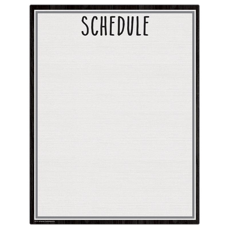 Modern Farmhouse Schedule Write-On (Pack of 10) - Classroom Theme - Teacher Created Resources
