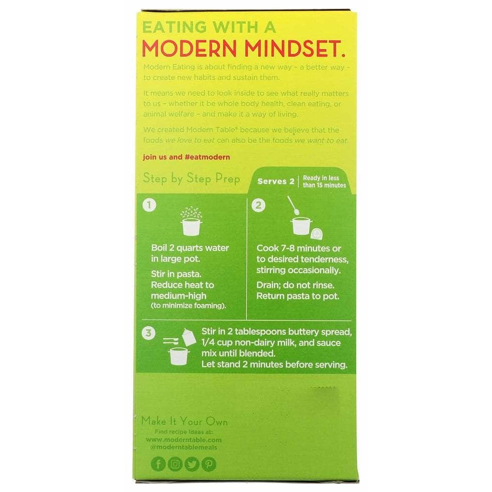 Modern Table Modern Table Vegan Mac Spicy Southwest, 5.89 Oz