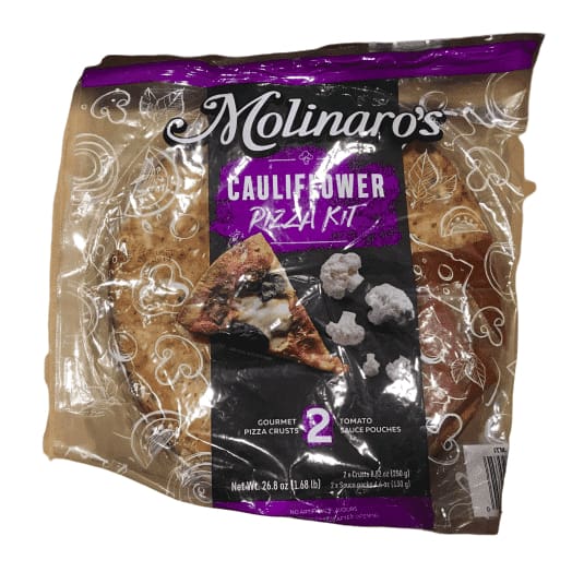 Molinaro's Cauliflower Pizza Crust Kit, 2 Pack, 1.68LB - ShelHealth.Com